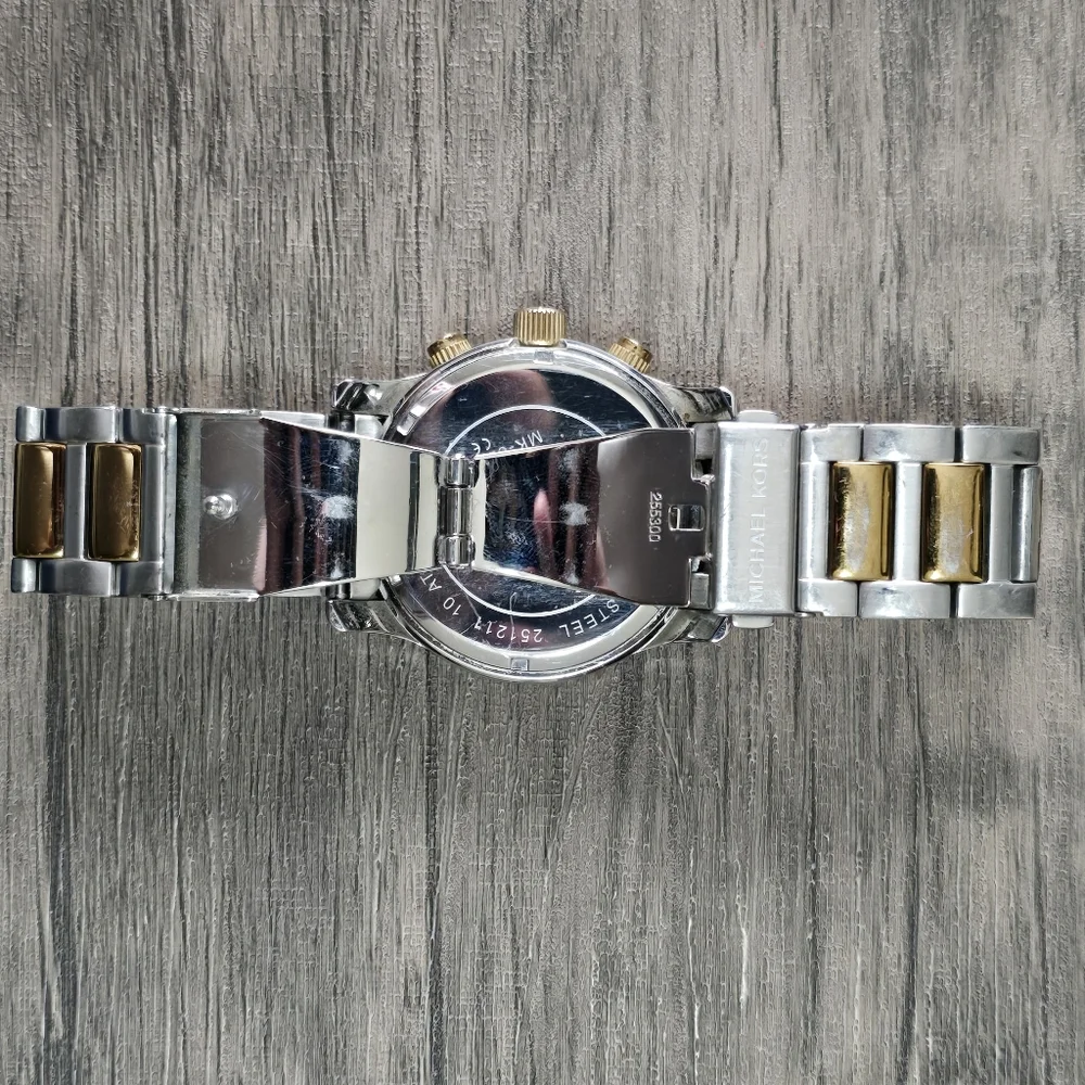 Michael‎ Kors Bradshaw Silver & Rose Gold Tone Silver Dial Men's Watch MK8176